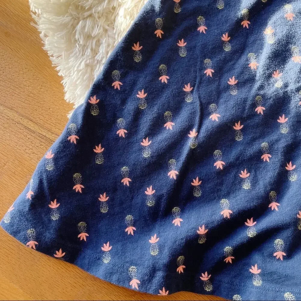 Old Navy pineapple summer casual dress kids girls size medium M
